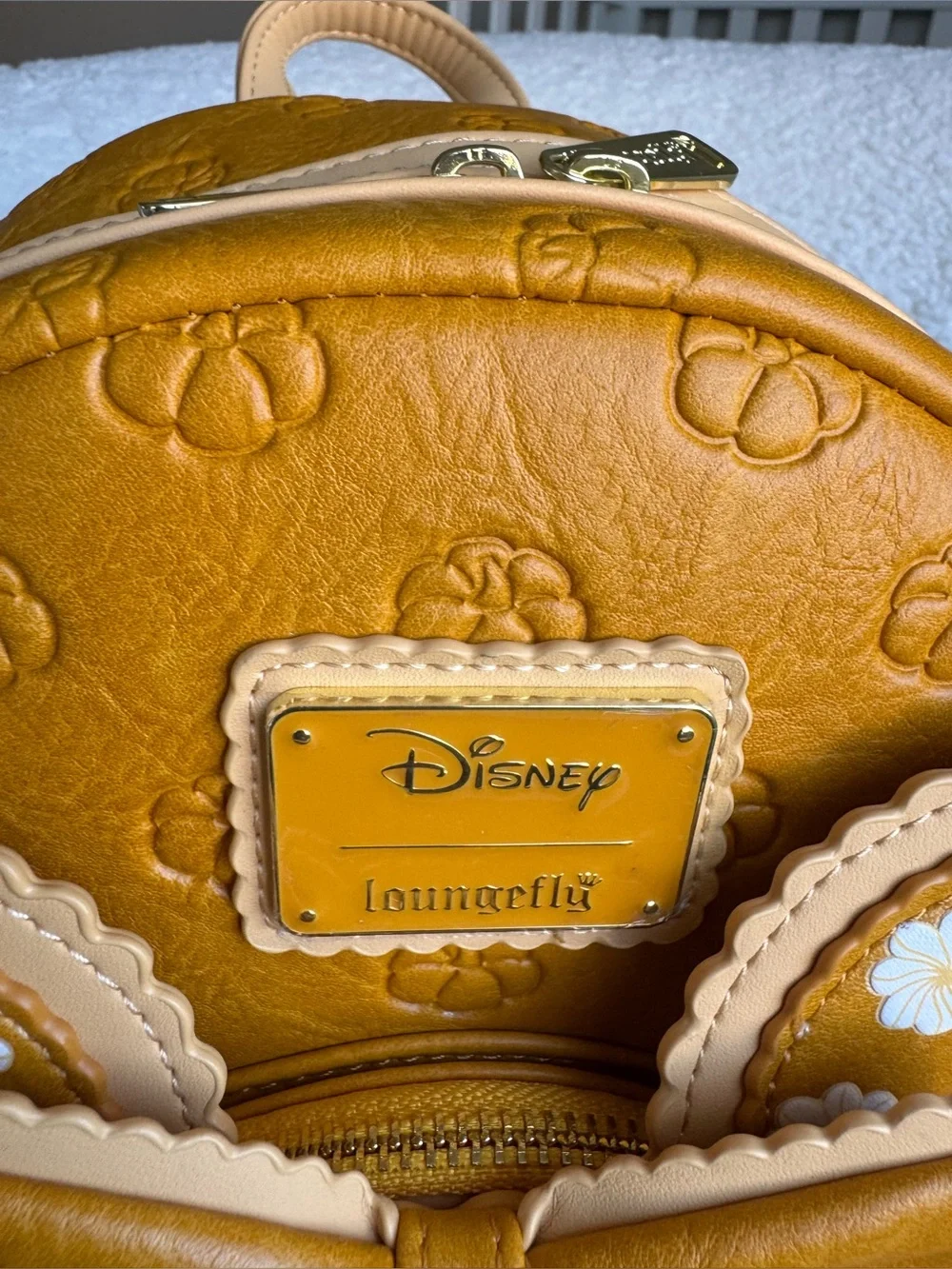 Loungefly Mustard Yellow Minnie Mouse Backpack